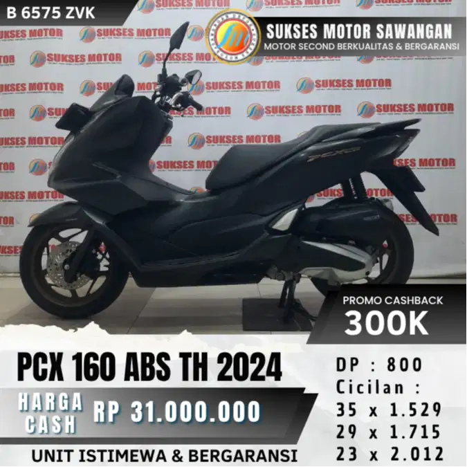 DP 800 CASH KREDIT NEW PCX 160 ABS TH 2024 PCX160 UNIT MULUS GARANSI