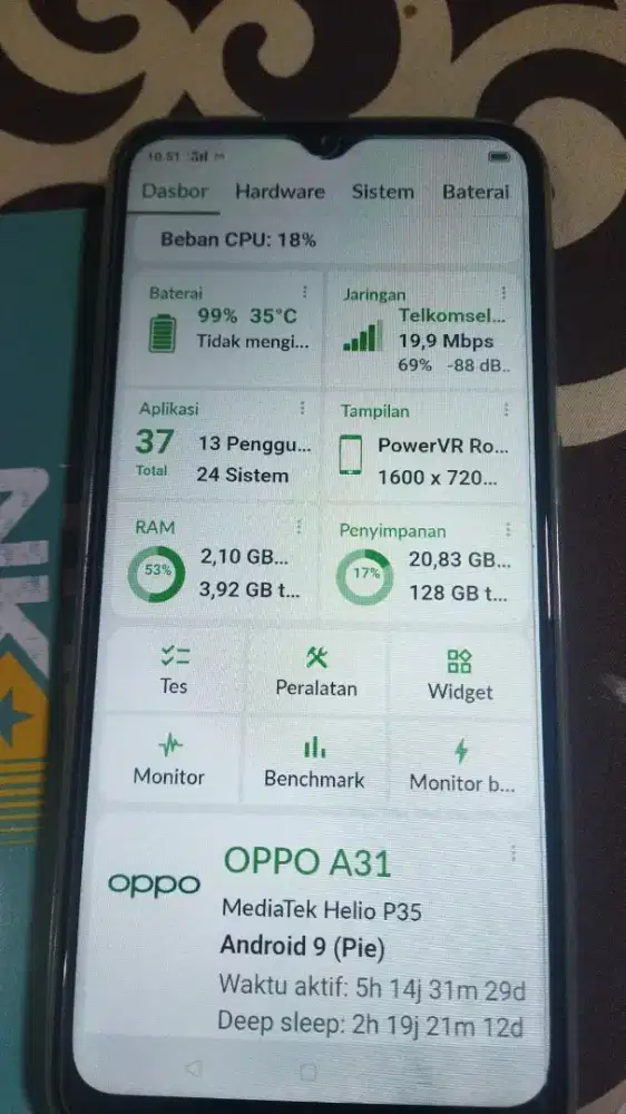 Oppo A 31 ram 4 / 128 GB