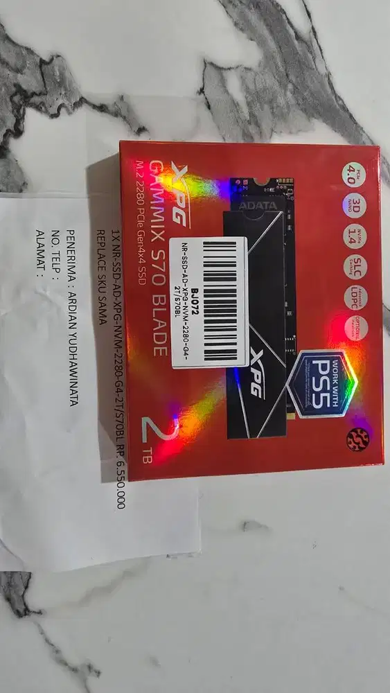 Adata XPG Gammix S70 Blade 2TB (SEGEL/NEW)