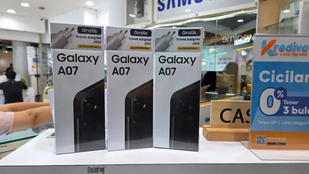 Samsung A07 4+4/64 Baru garansi resmi.bisa cicilan tanpa bi cheking