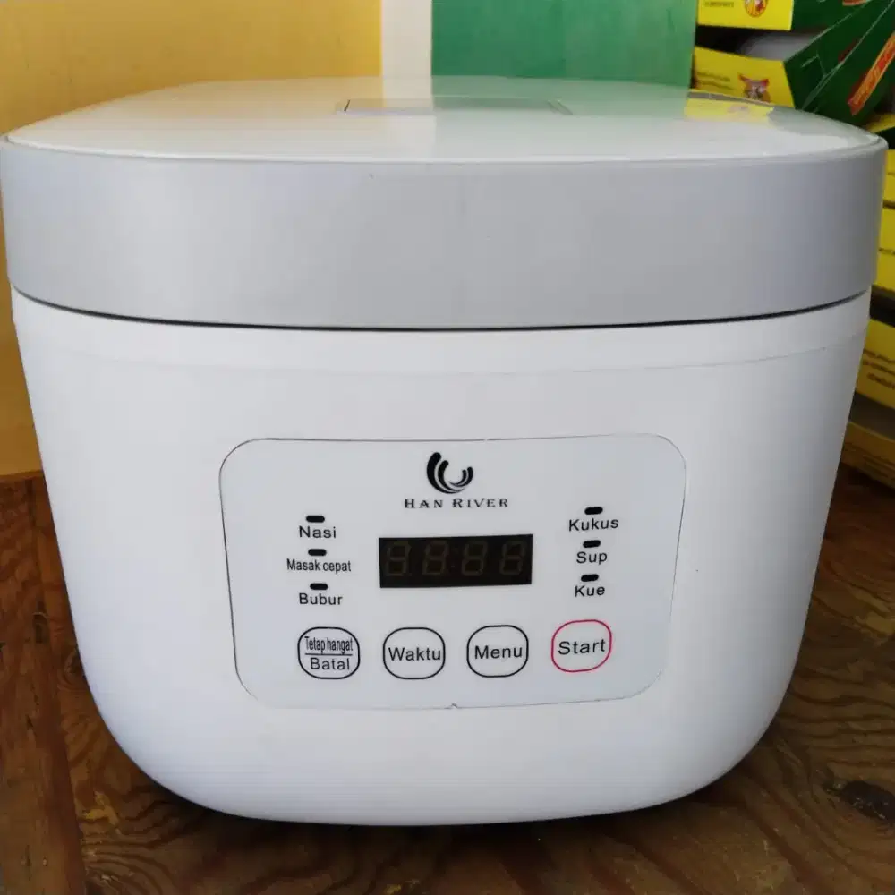 Merk HAN RIVER..Rice cooker 2,2L megic com 6 mode masak,smart touch