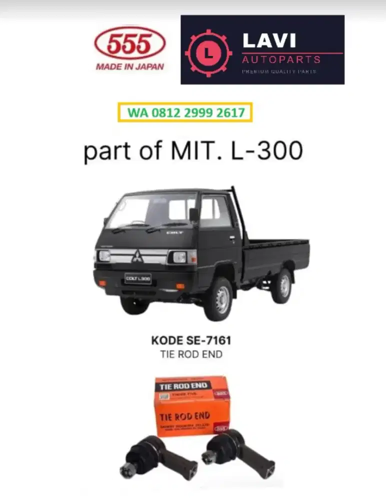 Tie Rod End SE-7161 for Mit. L-300
