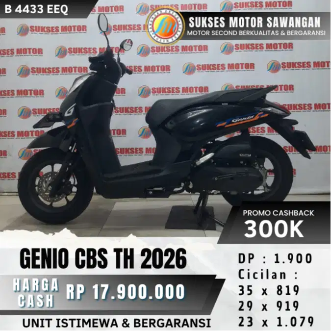 MULUS ISTIMEWA HONDA GENIO CBS TH 2026 BISA CASH KREDIT BERGARANSI