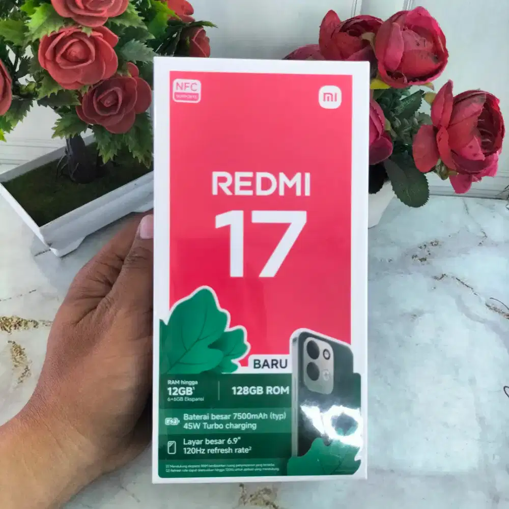 Redmi 17 6+6/128gb 7500mAh Resmi Segel