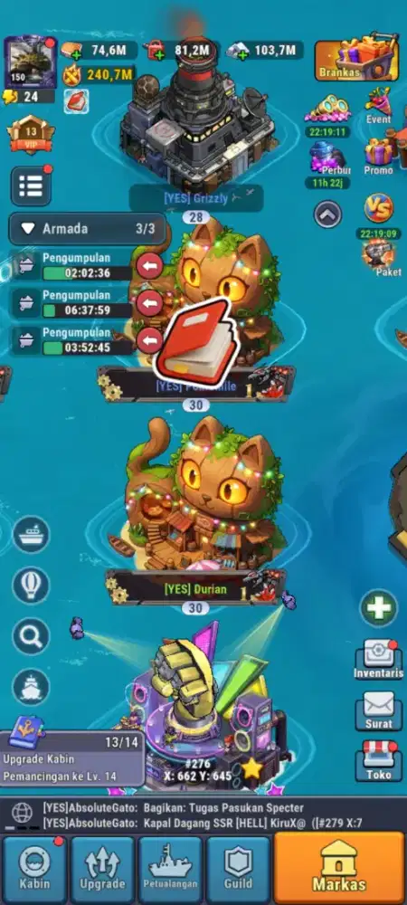 Jual Akun High Seas Hero
Markas Lv 30 • Lv 150 • VIP 13
Power 237,8M