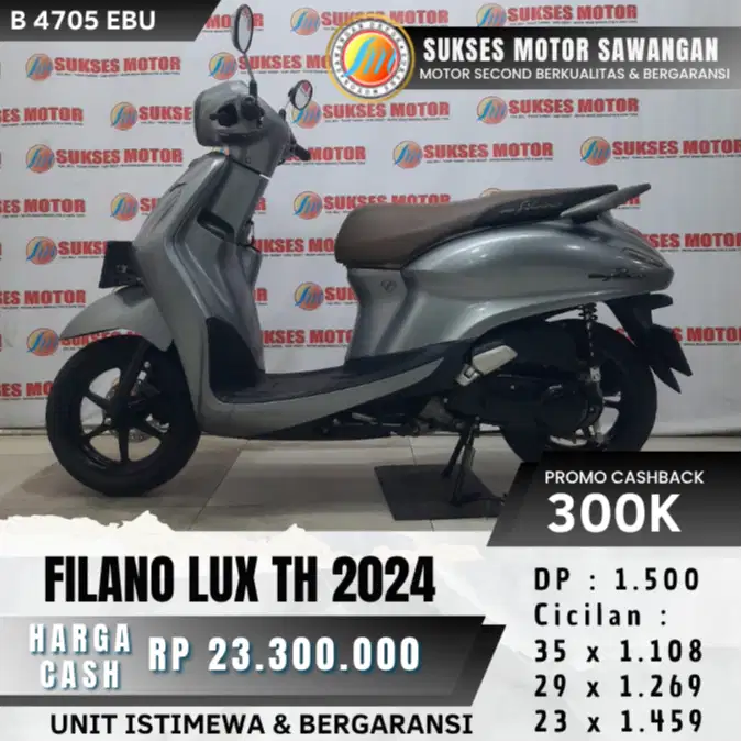 MULUS YAMAHA FILANO LUX TH 2024 BISA PROMO CASH KREDIT CUKUP KTP KK