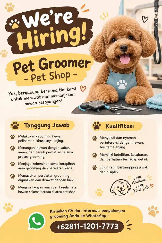 Petugas Pet Groomer