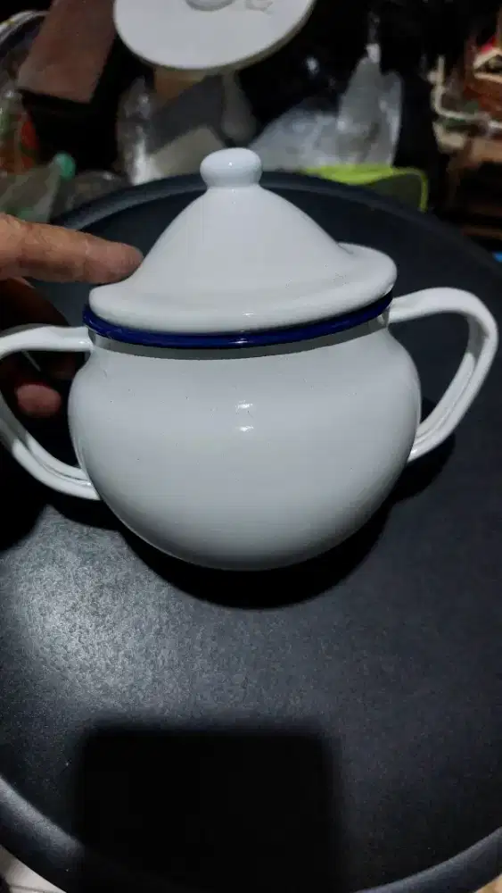 Wadah gula enamel