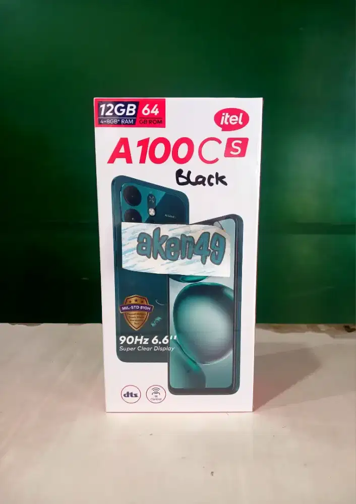 Itel A100cs 4Gb 64Gb Battery 5000mAh Layar 6,6 inch 90Hz Resmi