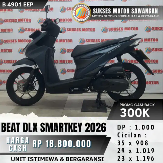 CASH KREDIT HONDA BEAT DELUXE SMARTKEY TH 2026 KEYLES KEYLESS MULUS