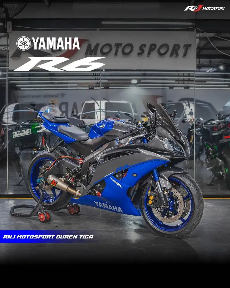 ‎Yamaha R6 600cc Nik 2013 Km.15.000an Warna Biru