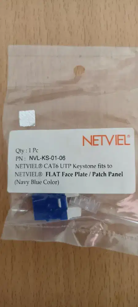 Netviel NVL-KS-01-06 CAT6 UTP Keystone