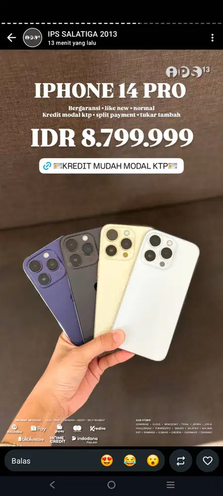 Iphone Cicilan tanpa kartu kredit syarat KTP saja
