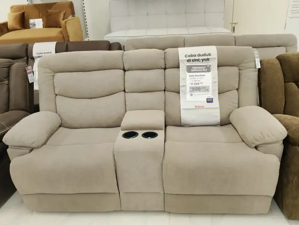 TERMURAHHH!!! LAUREL SOFA RECLINER 3+2+1  SELMA CILEGON
