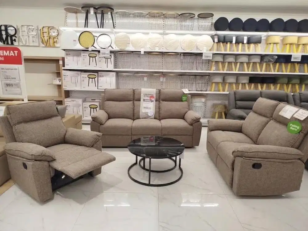 JUAL MURAH SOFA RECLINER SET NEO LORRY 3,2,1 SEATER SELMA CILEGON