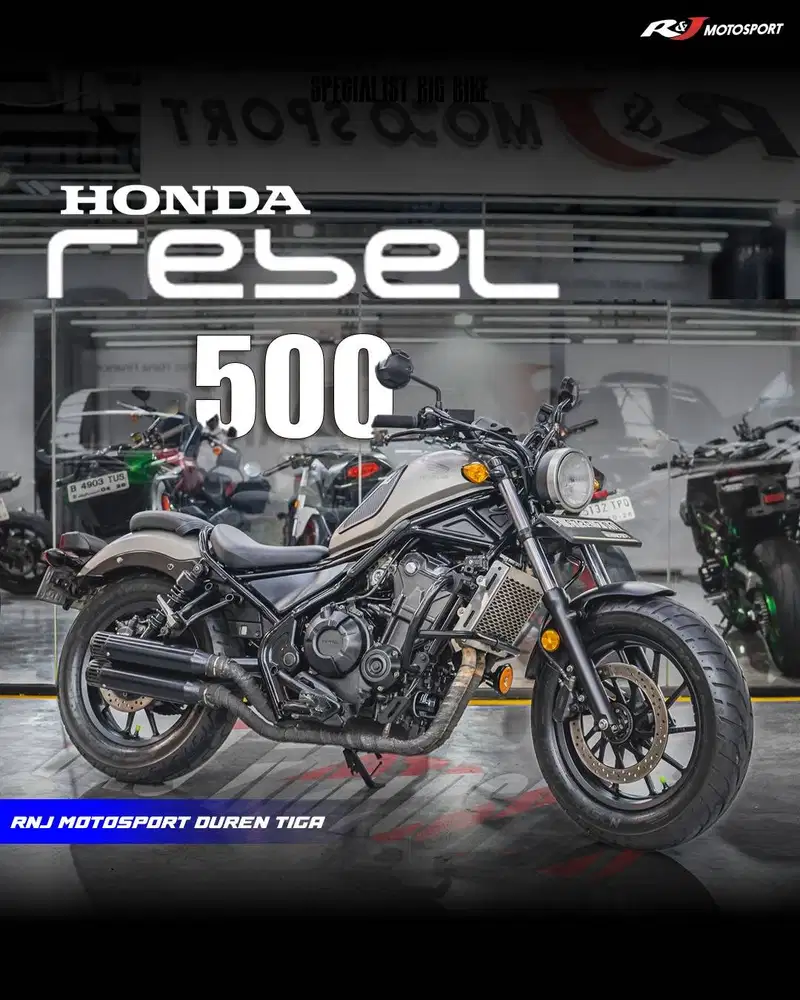 ‎Honda Rebel 500 cc Nik 2018 Km 15.000an warna Silver