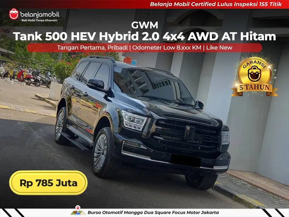 [ GARANSI 5TH 4x4 ] GWM Tank 500 HEV Hybrid 2.0 AWD AT 2023/2024/2025