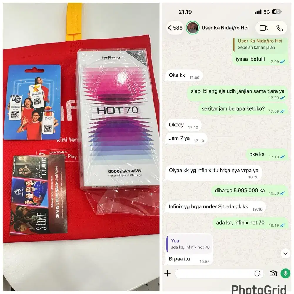 cicilan mulai 116ribu/bln syarat ktp asli tanpa dp 0% infinix hot 70