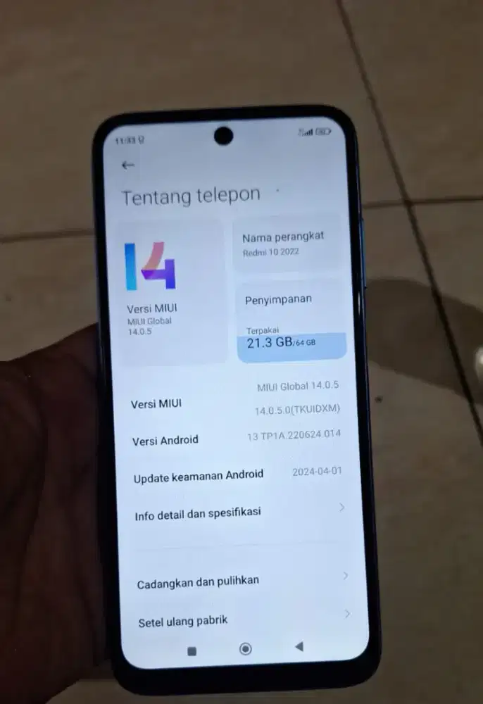 Redmi 10 ram 4/64