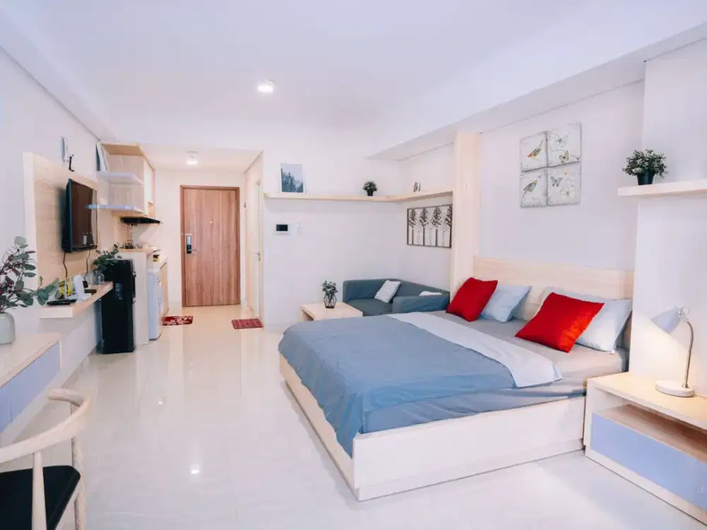 sewa apartemen tangerang skandinavia hadap pool sebelah tangcity mall kota tangerang