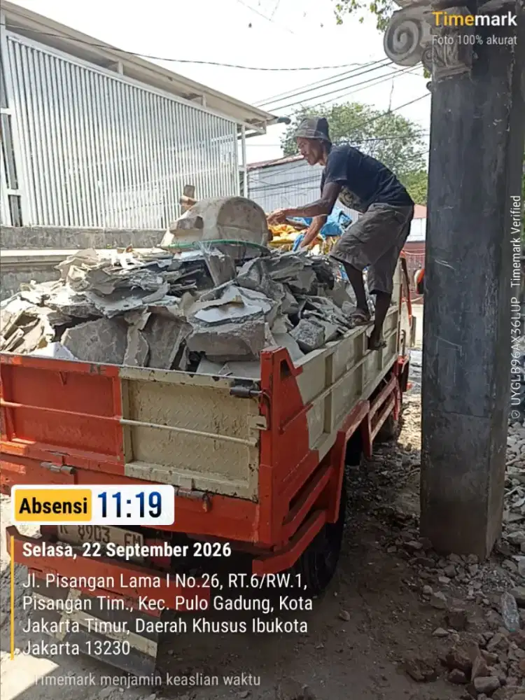 Jasa buang puing angkut sampah