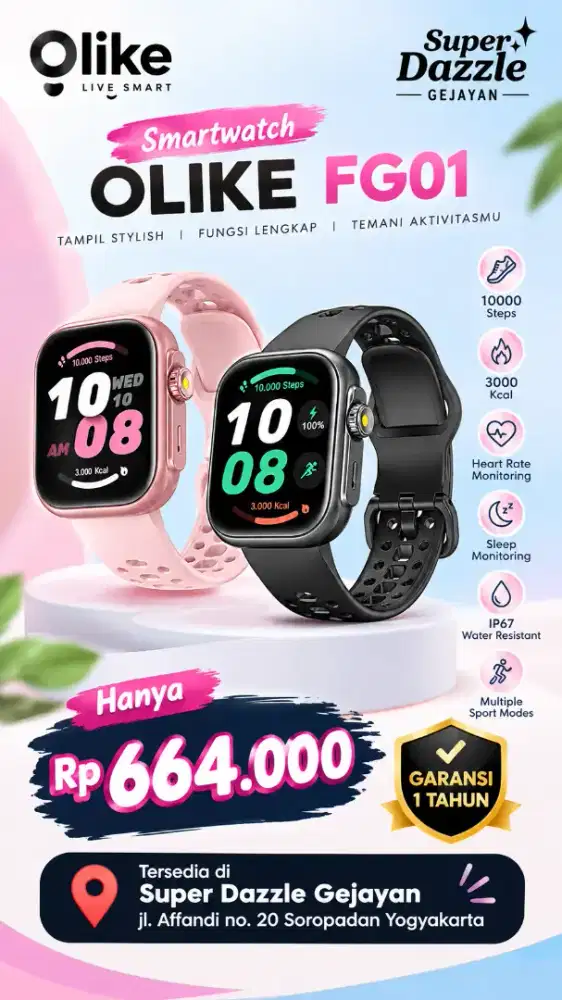 Smartwatch OLIKE FG01 GPS Strava