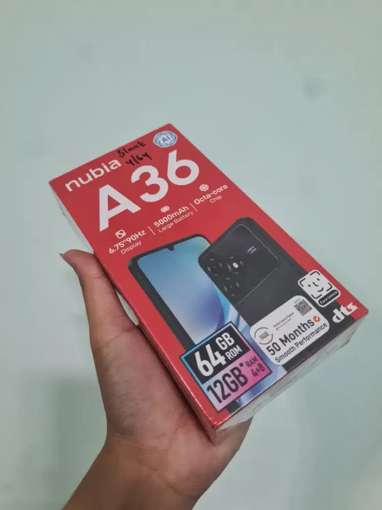 ZTE Nubia A36 4/64 (new) hp satu jutaan murah