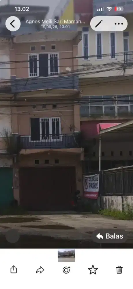 Disewakan segera ruko 3 lantai