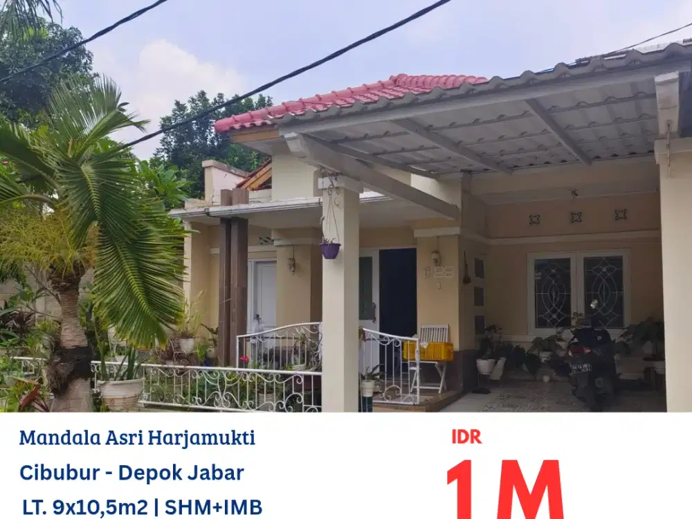 HFN0327 JUAL CEPAT rumah bagus masih dihuni di komplek Mandala Asri Harjamukti, Cibubur, Depok, Jawa Barat