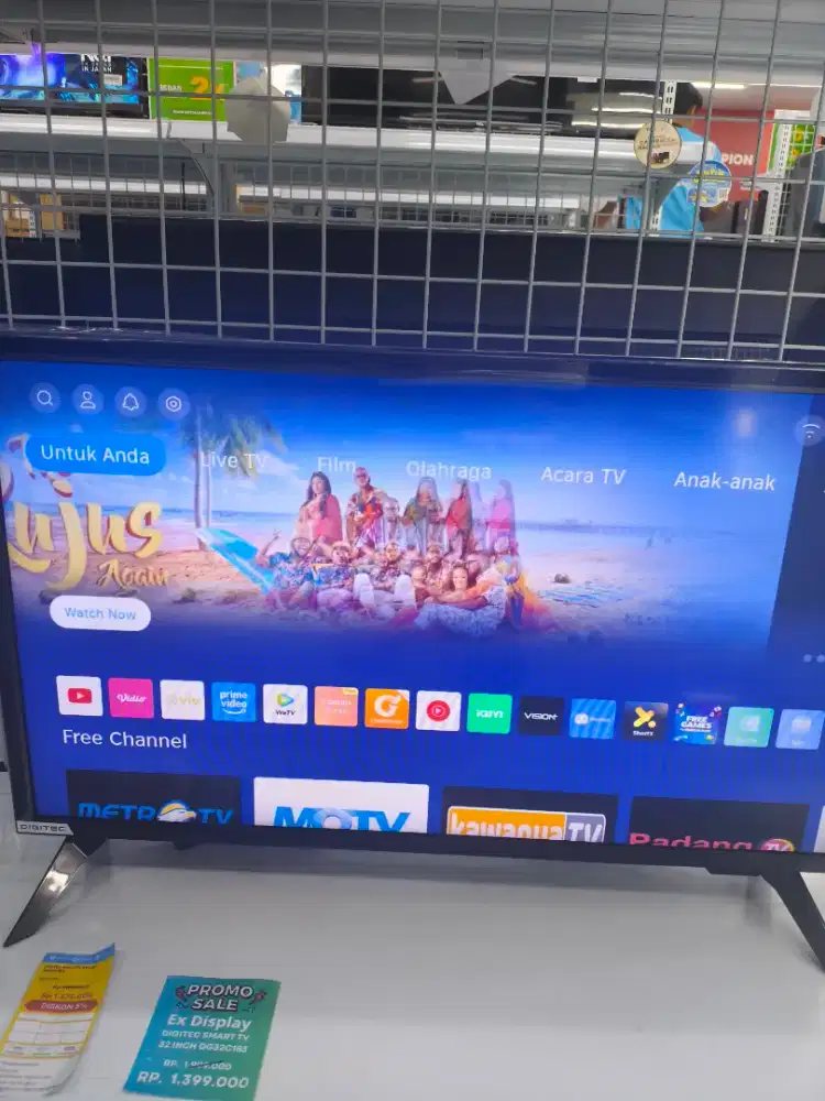 PROMO Smart TV Digitec 32 Inch DG32C183 Ex Display
Bisa Cicilan