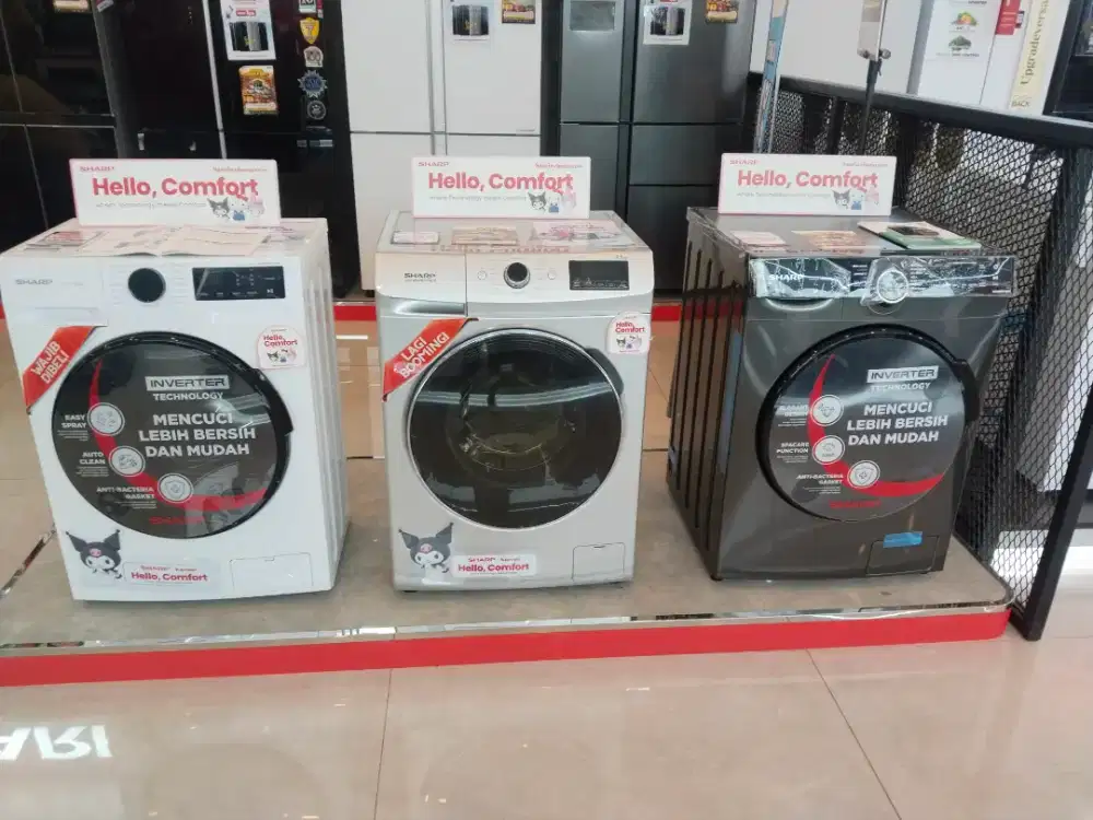 Ready Mesin Cuci Sharp Front loading Promo Cicilan bunga 0% di Atlanta