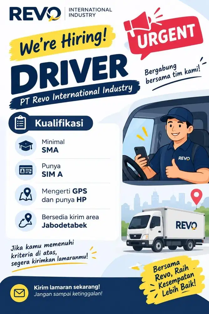 Lowongan Kerja Driver (URGENT)