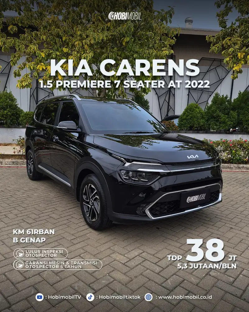 Carens 1.5 Premier 7 Seater AT Thn 2022 Pemakaian 2023