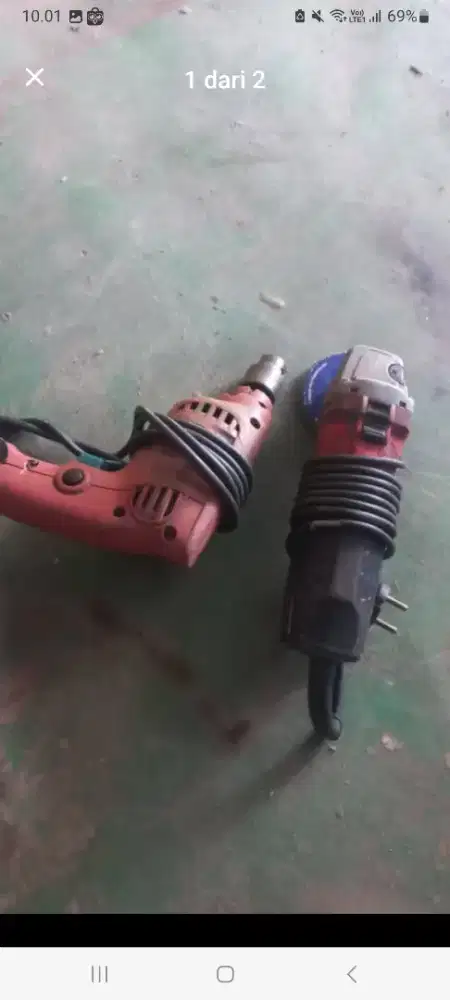 Bor 10mm dan grinda maktec