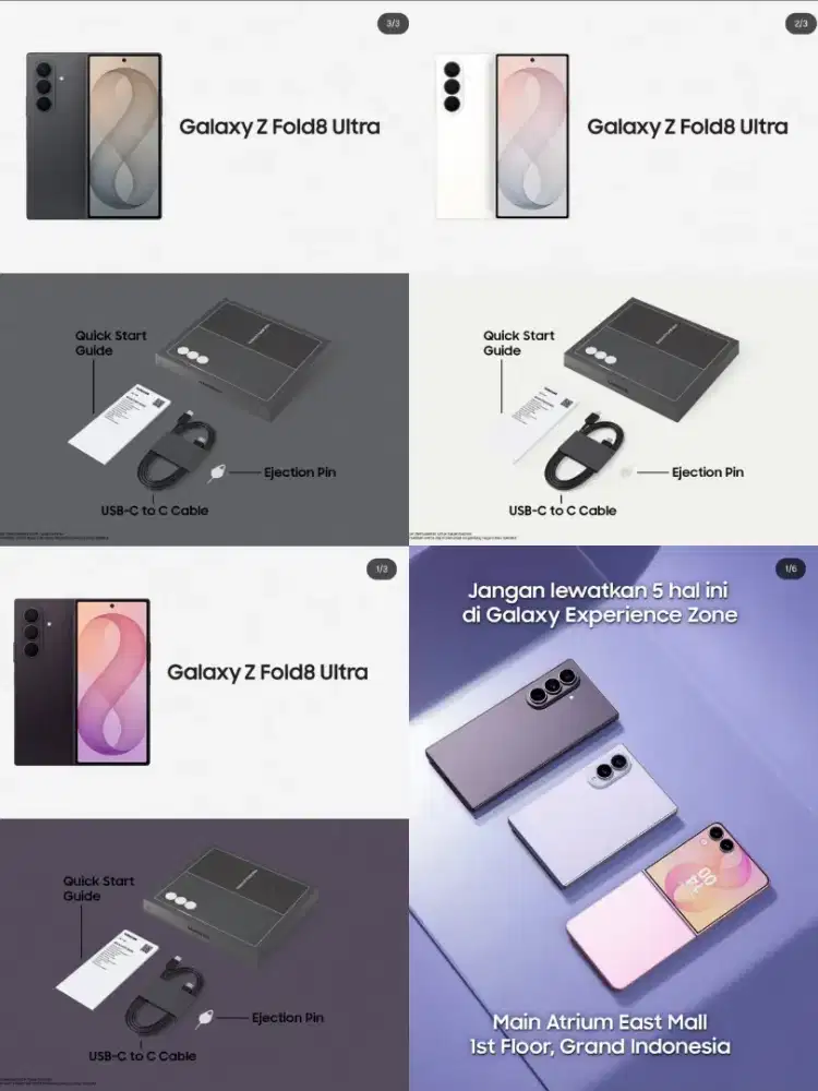 SAMSUNG GALAXY Z FOLD 8 ULTRA 12/512 DAPATKAN PROMO BENEFIT UPTO 3,6JT