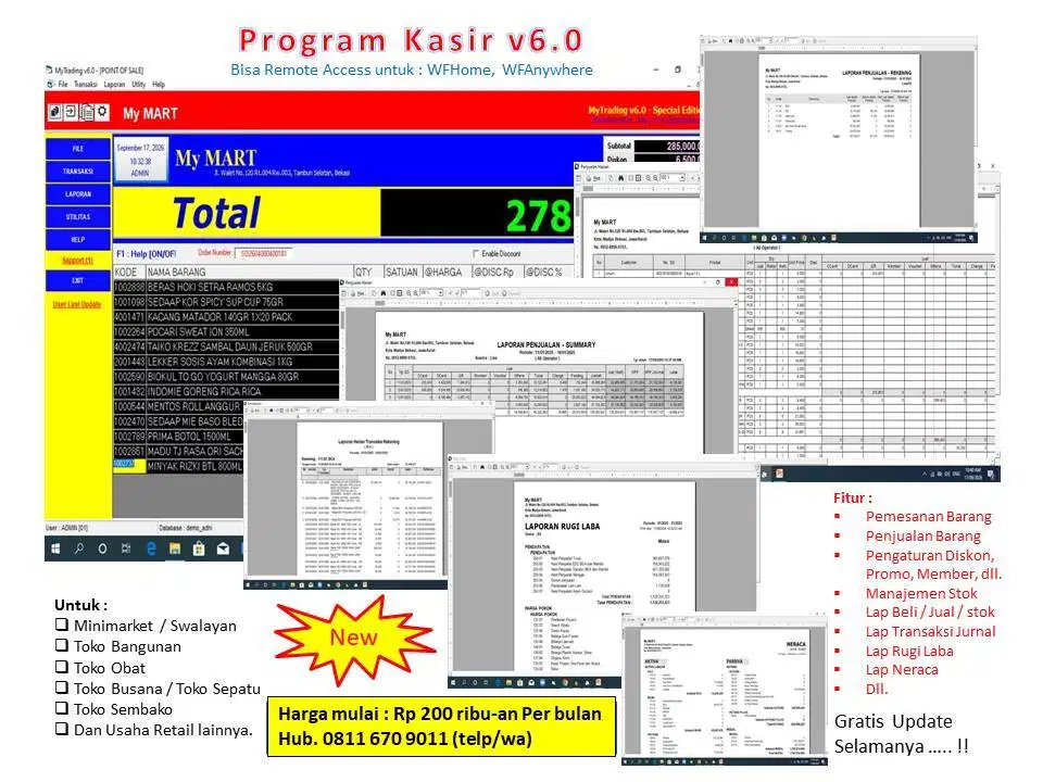 Program Kasir Murah