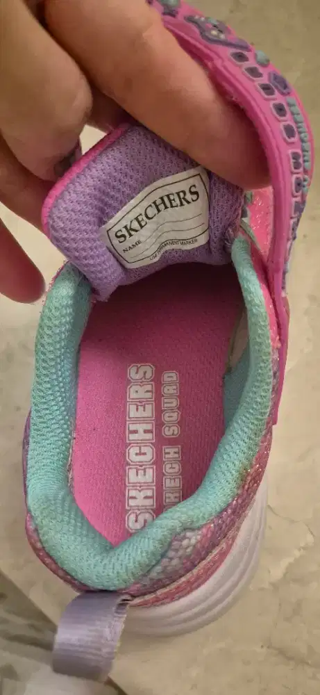 Sepatu anak SKECHERS ori pink bling2 utk umur 2 ke 4th