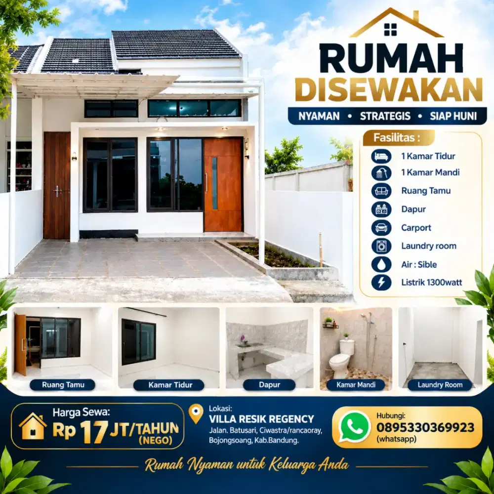DI SEWAKAN RUMAH BARU
