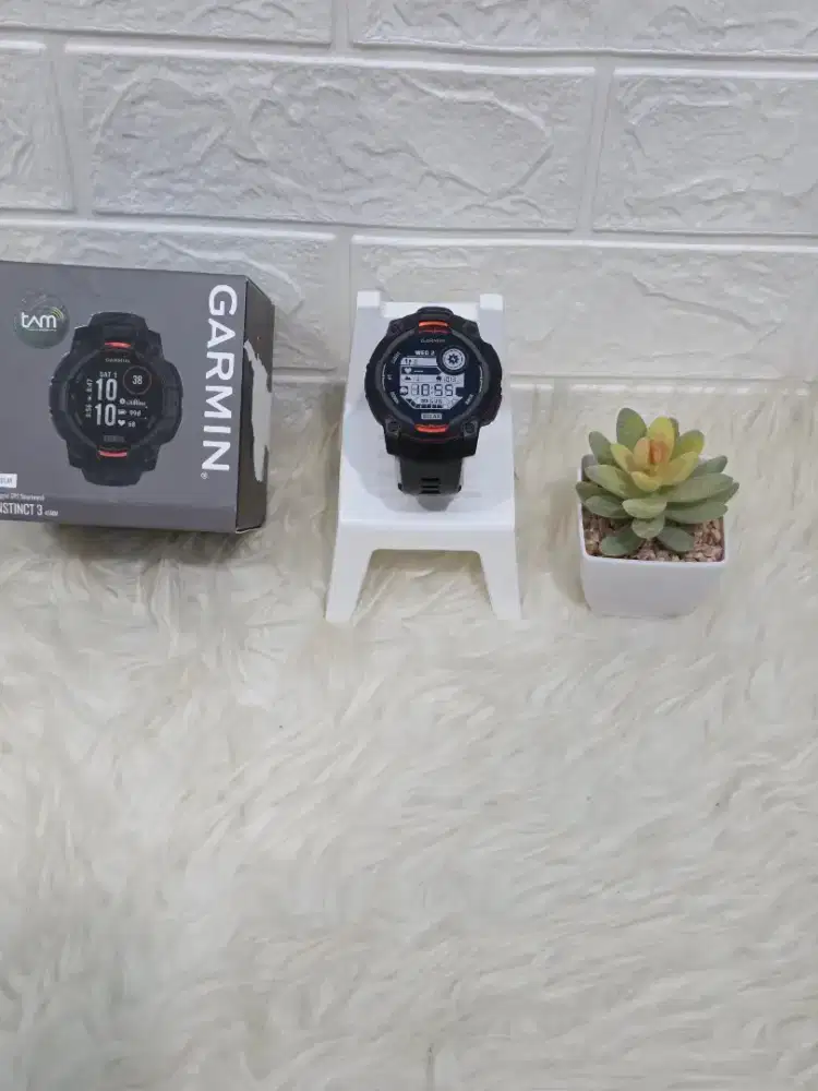 Garmin Instinct E 45mm Hitam Bagus Lengkap