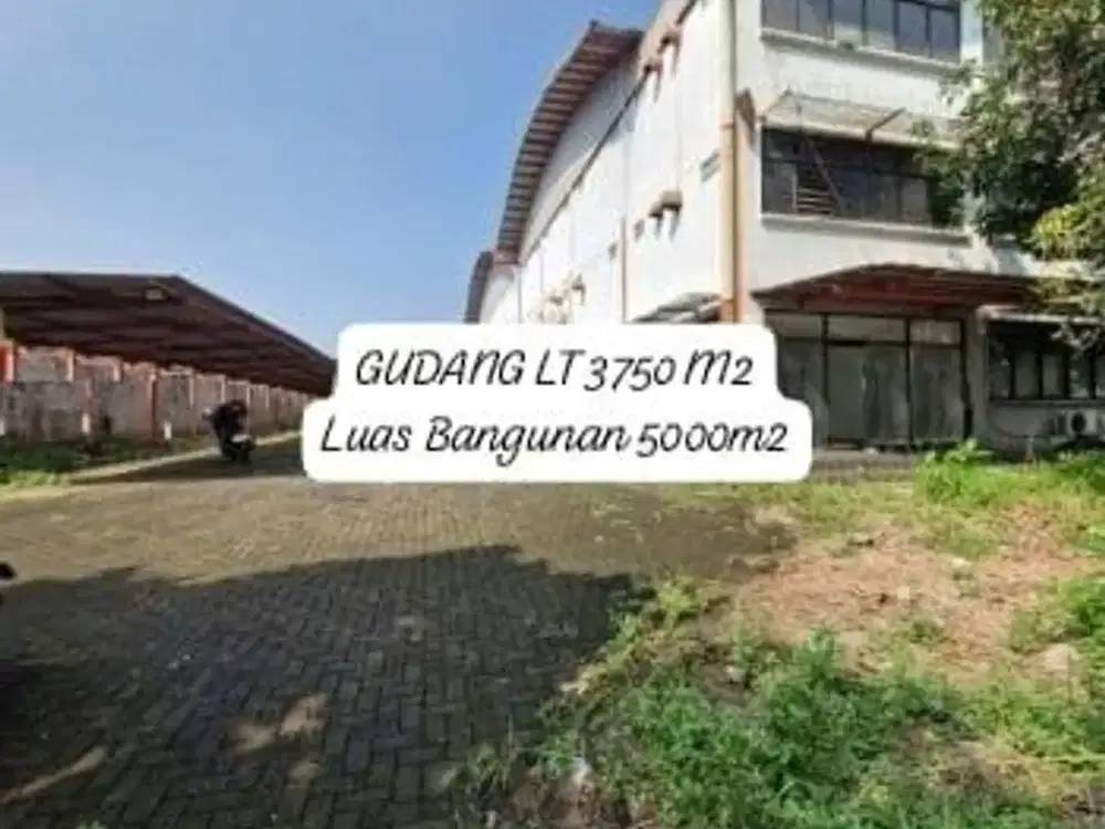 Gudang Taman Tekno luas 5000m, rapi