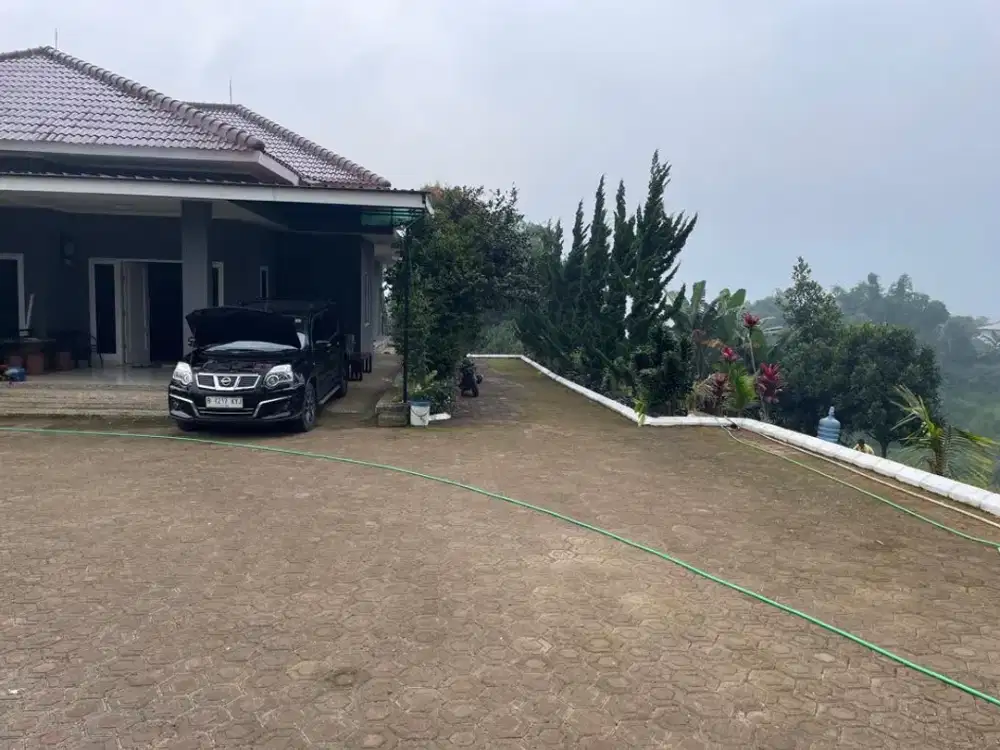 Jual Villa Puncak Cibodas Tanah Hektaran SHM IMB View Panoramic