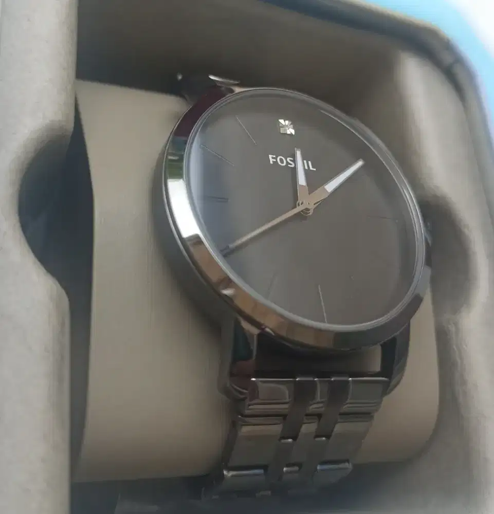Fossil (BQ2419) Lux Luther Three-Hand Smoke Stainless Steel