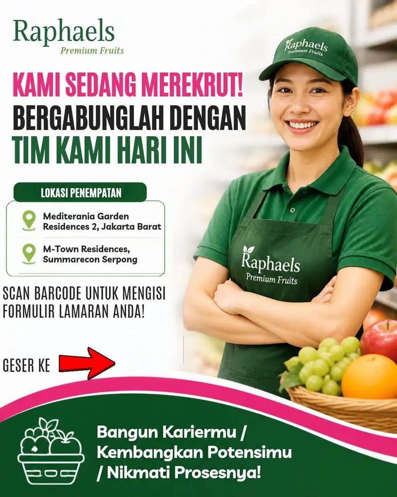 LOWONGAN STAFF TOKO BUAH