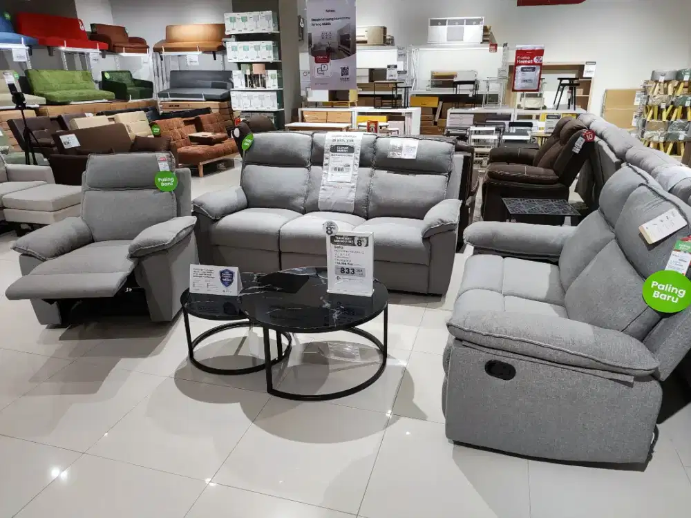 SOFA RECLINER 1 SET MURAH