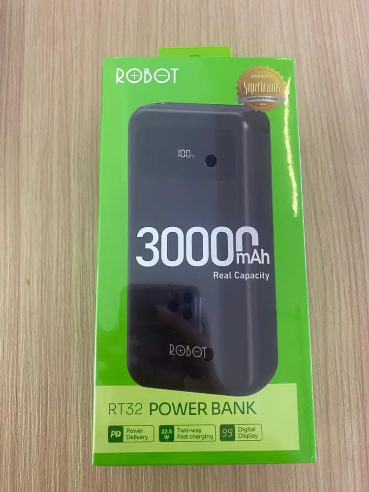 powerbank robot rt32 30.000mAh