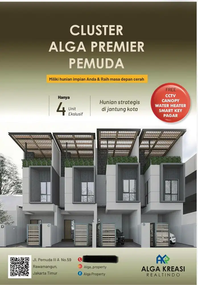 Rumah Cantik di Jl Pemuda UNJ