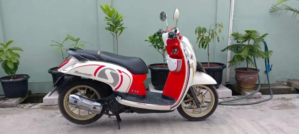 Honda Scoopy F1 tahun 2014 di Tangerang, cadas