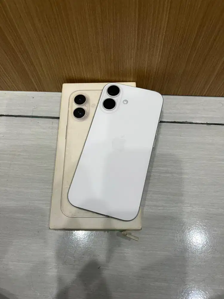 Iphone 16 basic 128gb resmi ibox white fullset mulus no minus