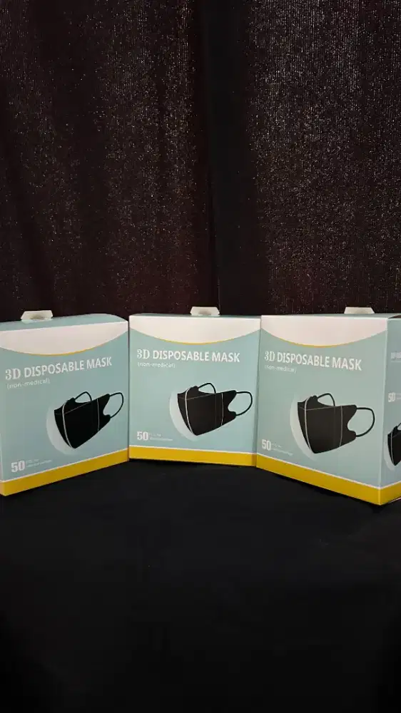 masker dukcabil 50 pics 3play disposable mask