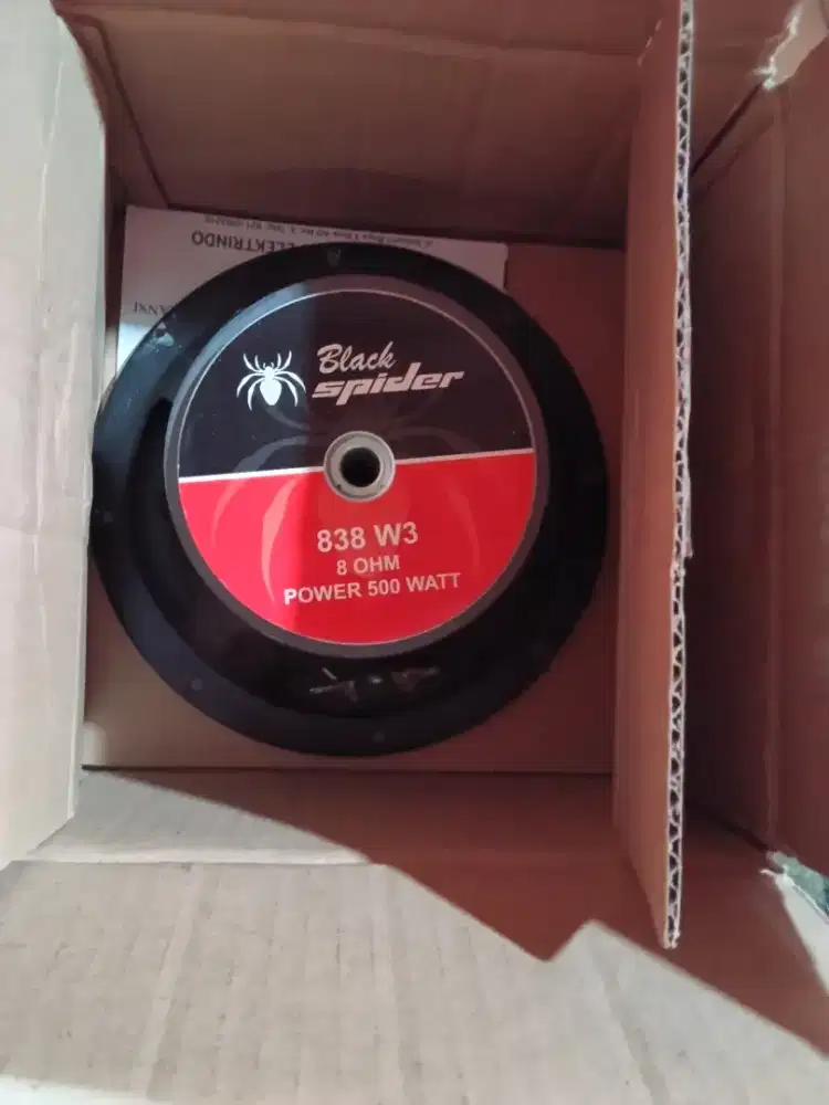 speaker black spider 8inch